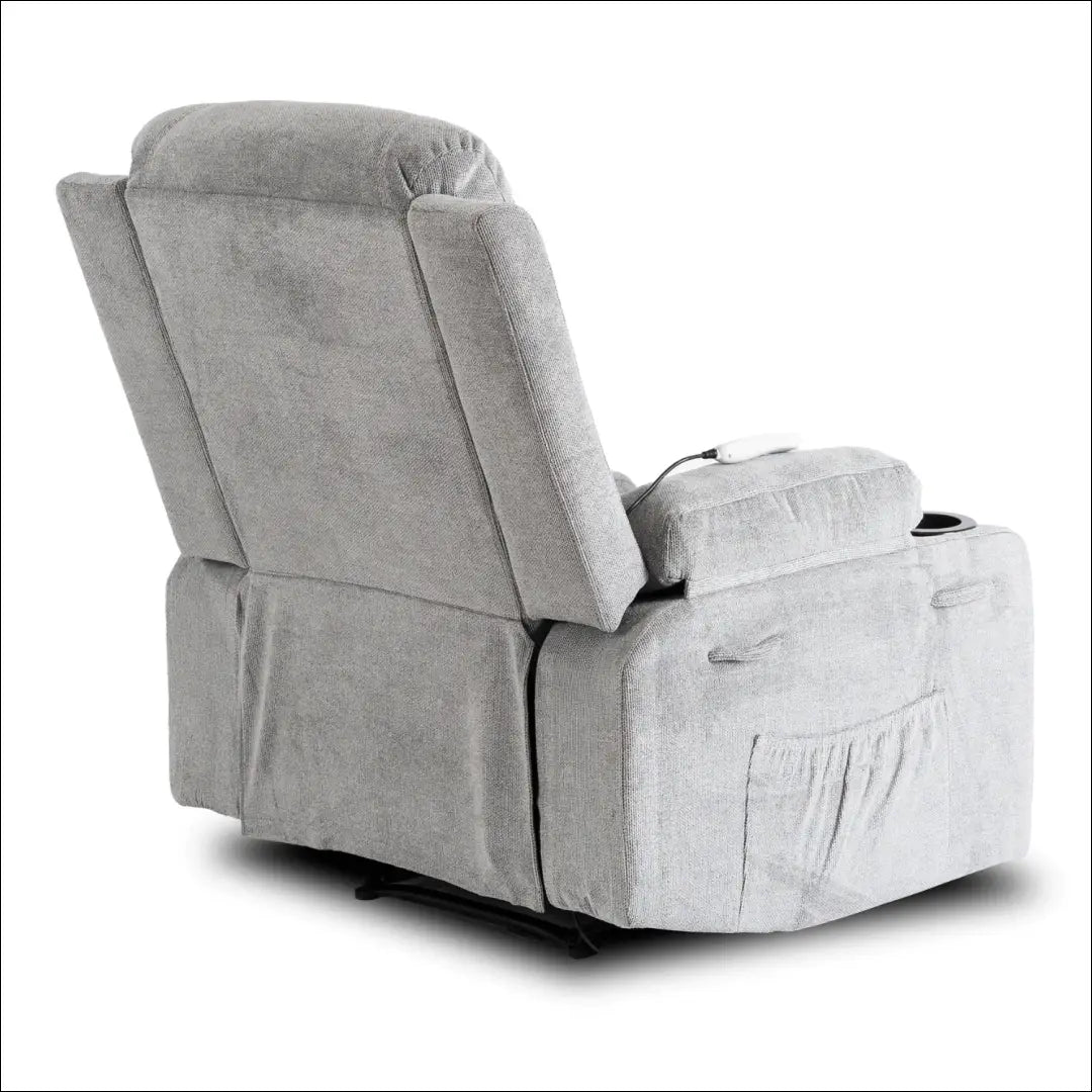 Išskleidžiamas masažinis fotelis su audiniu pilkos spalvos TE018 - €334 Save 15% __label:Pristatymas 5-14 d.d., elite,