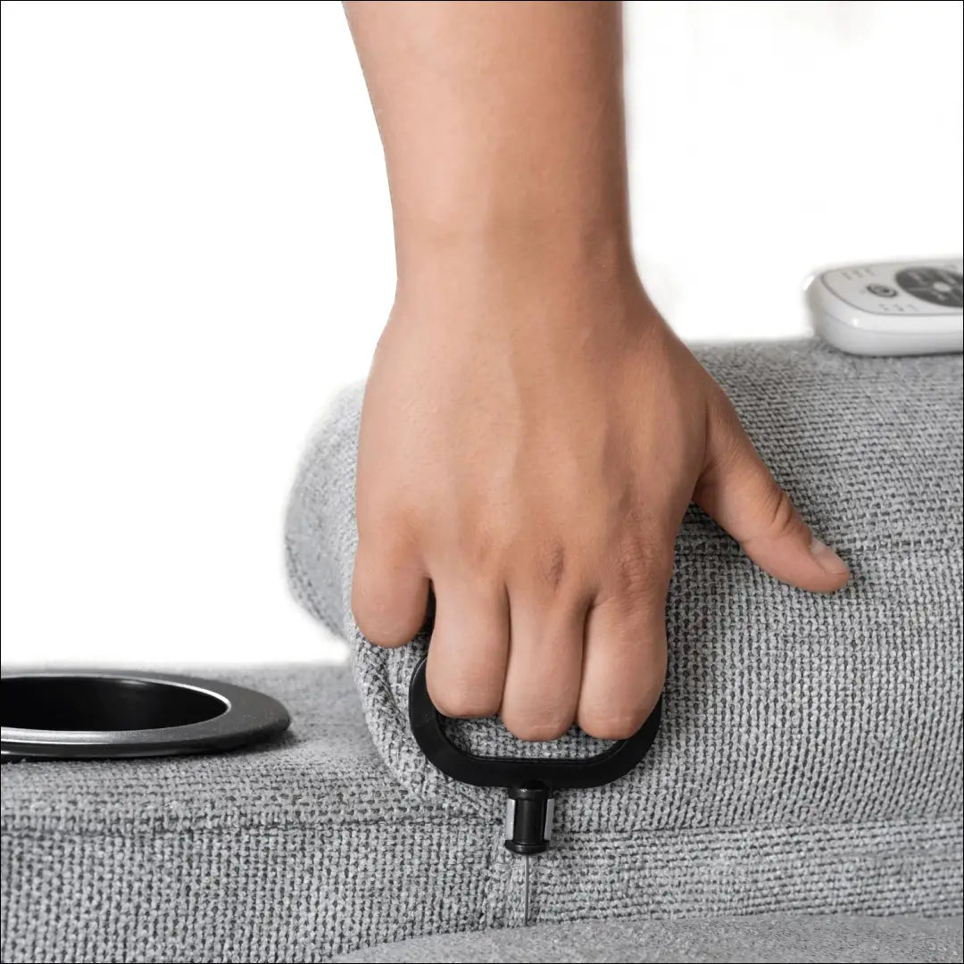 Išskleidžiamas masažinis fotelis su audiniu pilkos spalvos TE018 - €334 Save 15% __label:Pristatymas 5-14 d.d., elite,