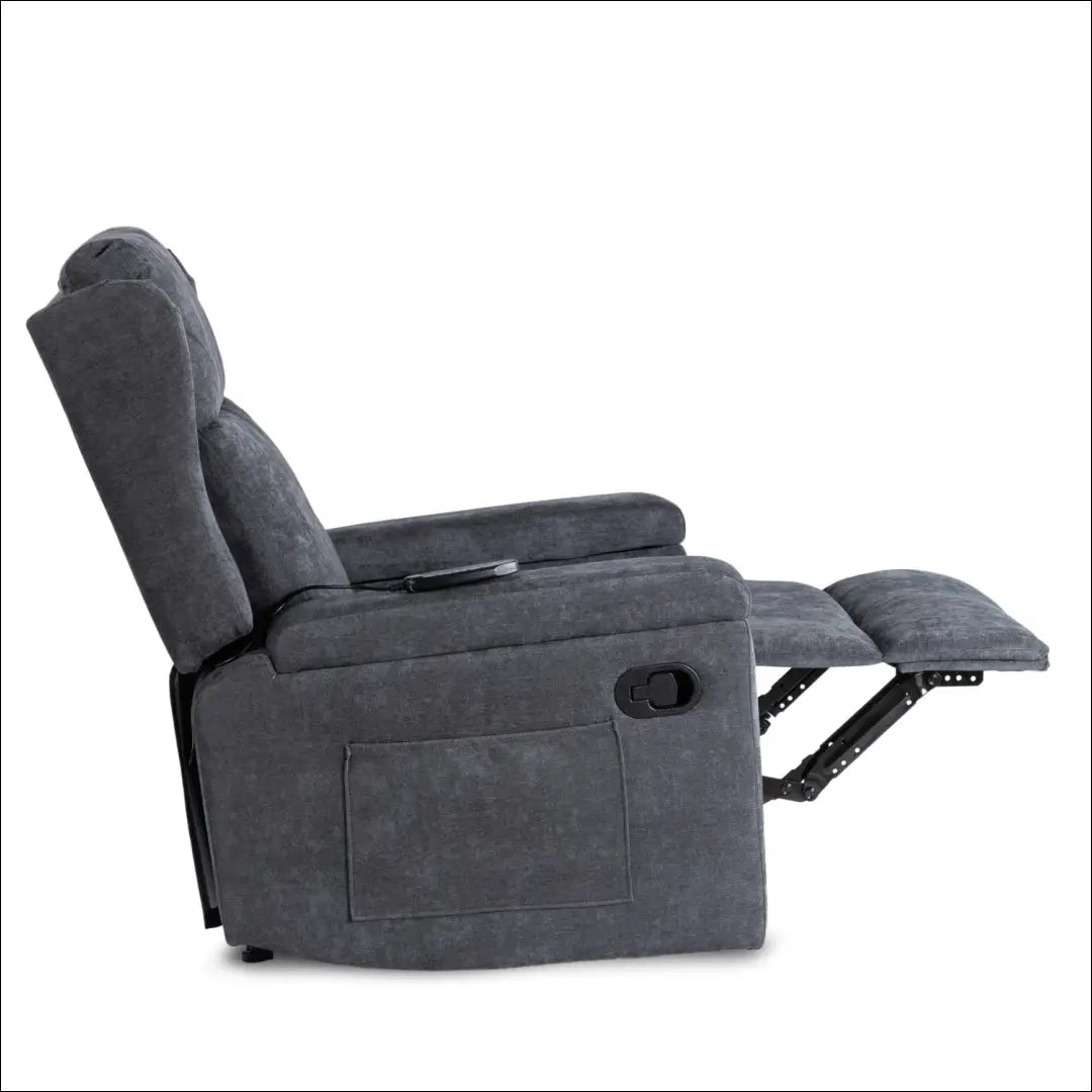 Išskleidžiamas masažinis fotelis su audiniu pilkos spalvos TE819 - €319 Save 15% __label:Pristatymas 5-14 d.d., elite,