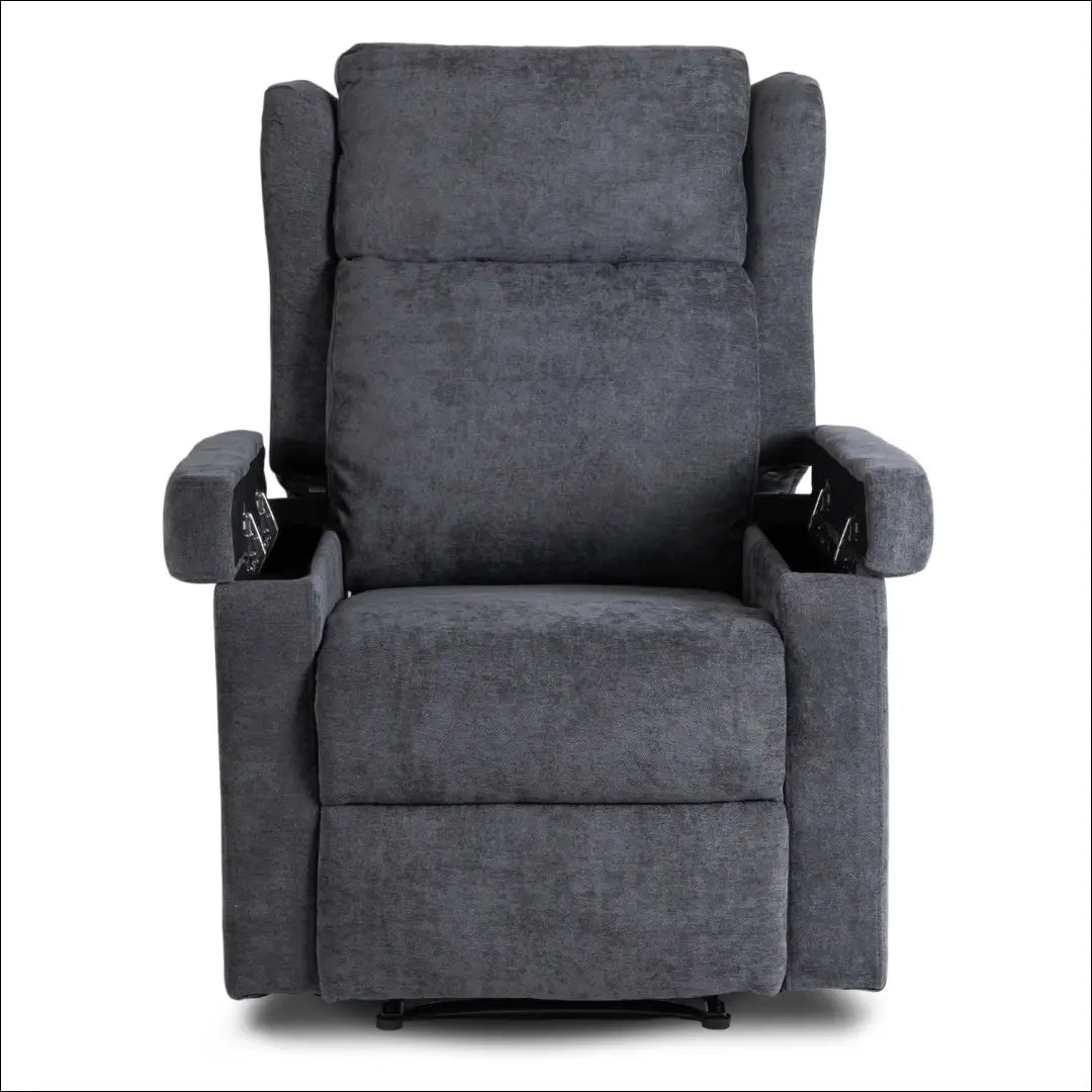 Išskleidžiamas masažinis fotelis su audiniu pilkos spalvos TE819 - €319 Save 15% __label:Pristatymas 5-14 d.d., elite,