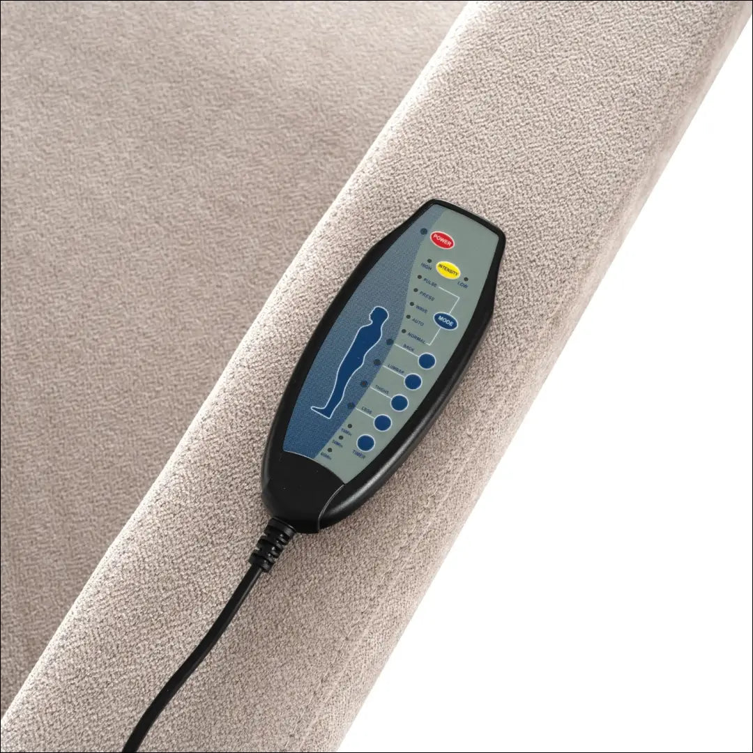 Išskleidžiamas masažinis fotelis su audiniu smėlio spalvos TE818 - €319 Save 15% __label:Pristatymas 5-14 d.d., elite,