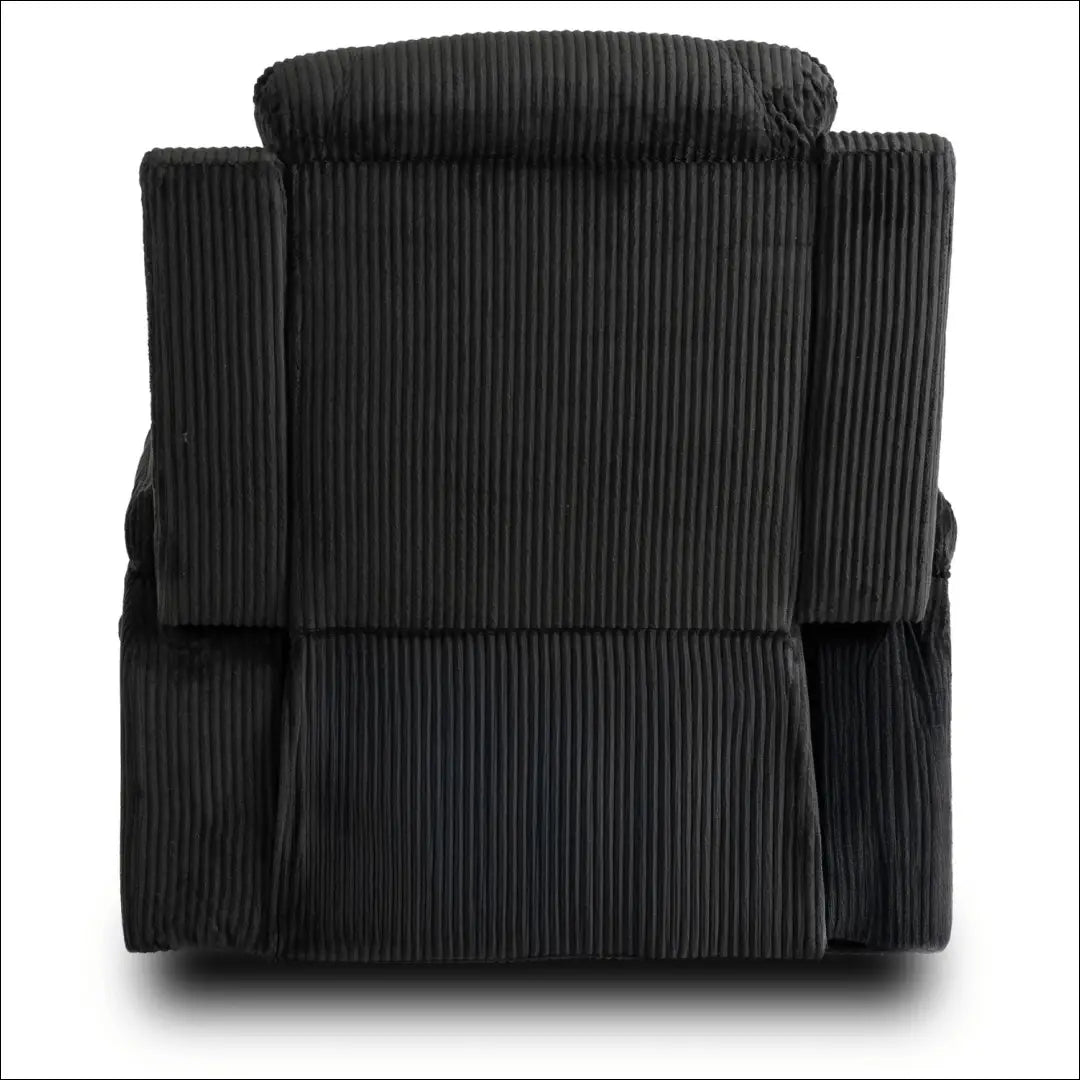 Išskleidžiamas masažinis fotelis su korduro audiniu juodos spalvos TE678 - €323 Save 15% __label:Pristatymas 5-14 d.d.,