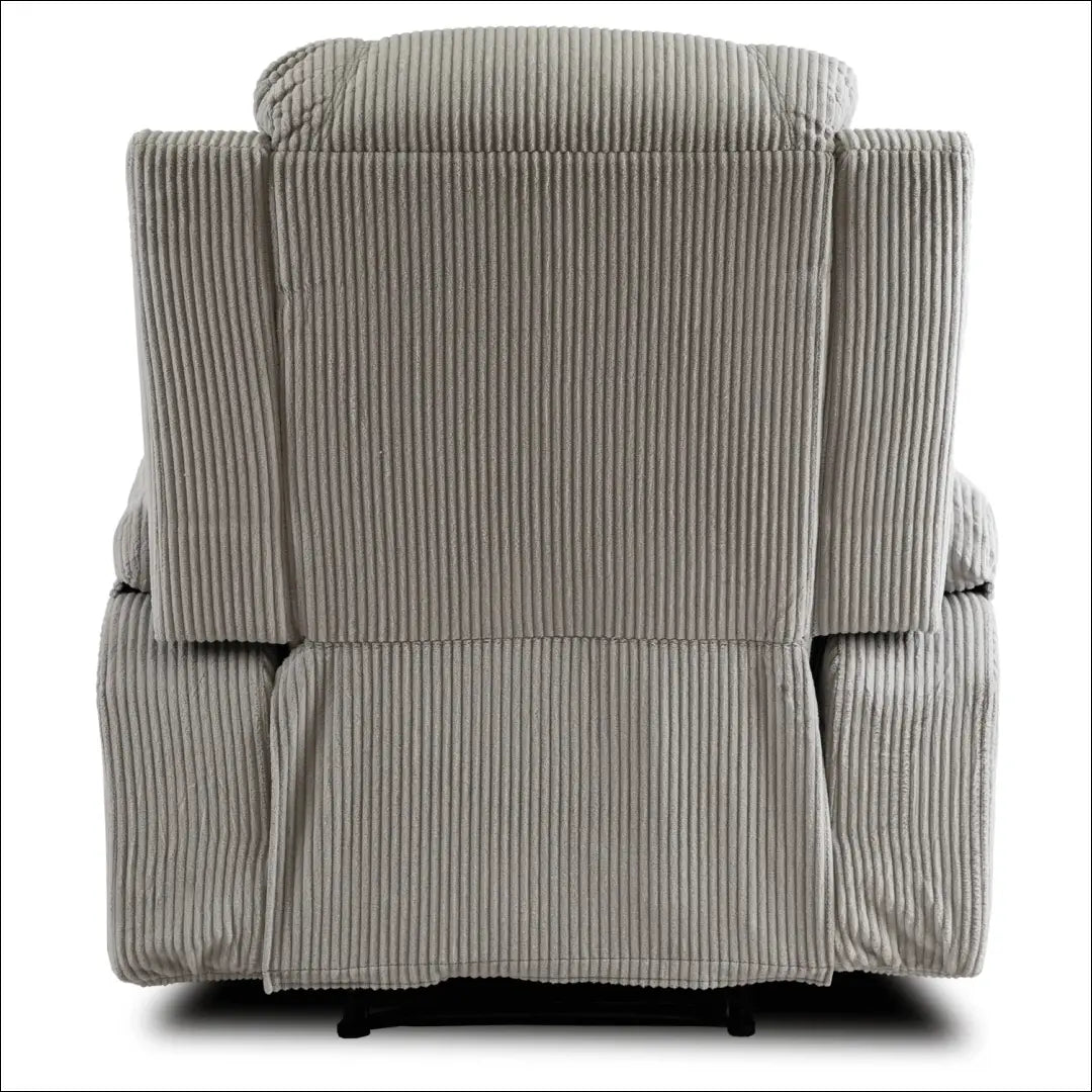 Išskleidžiamas masažinis fotelis su korduro audiniu pilkos spalvos TE498 - €323 Save 15% __label:Pristatymas 5-14 d.d.,