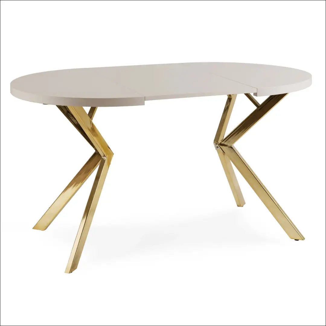 Išskleidžiamas stalas 100–250 cm kašmyro/aukso spalvos TE2535 - €398.26 Save 15% __label:Pristatymas 5-14 d.d.,