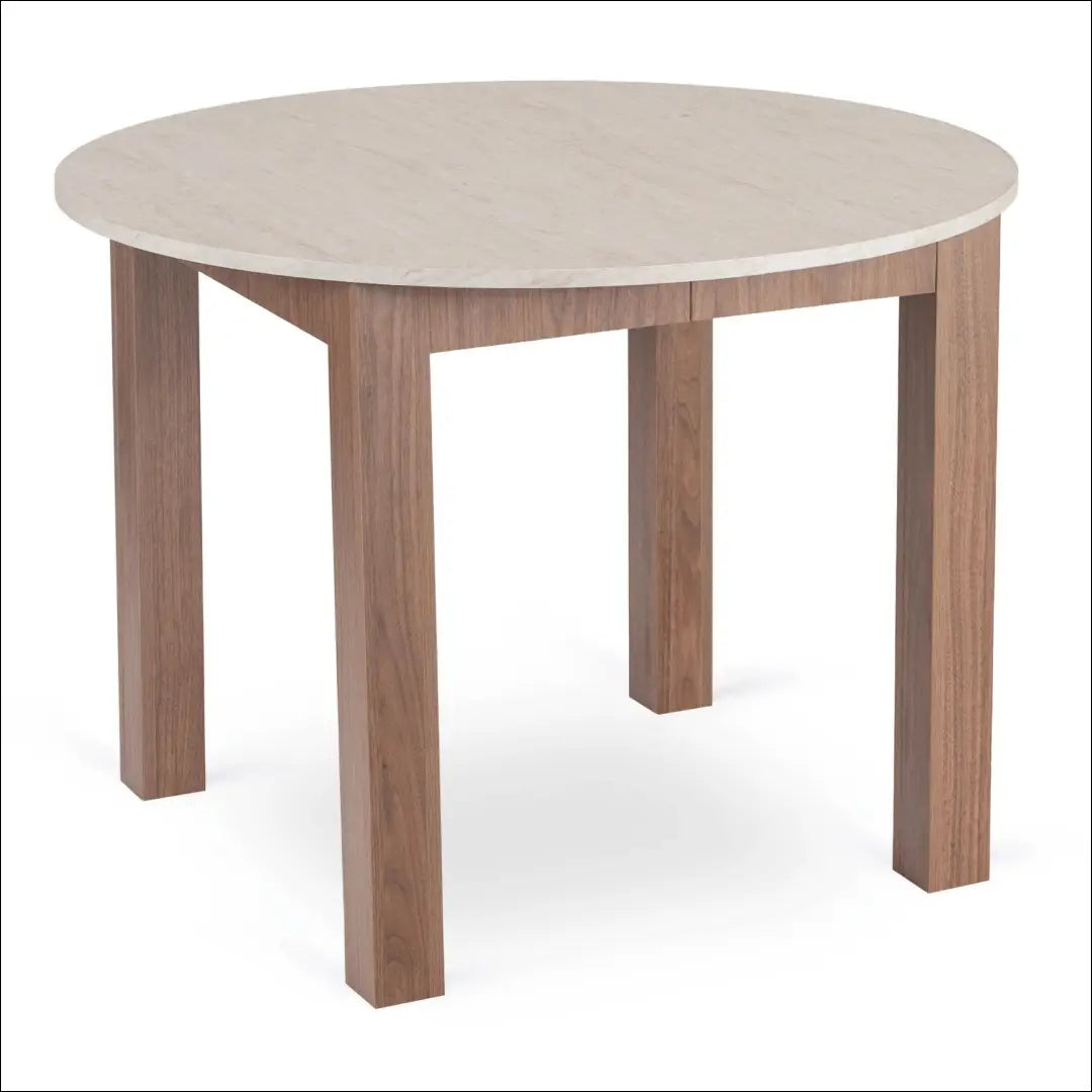 Išskleidžiamas stalas 102–142 cm travertinas/gražus riešutmedis TE2549 - €192 Save 15% __label:Pristatymas 5-14 d.d.,