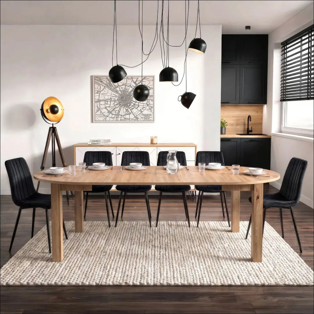 Išskleidžiamas stalas 103–223 cm „Artisan Oak“ TE2614 - €314 Save 15% __label:Pristatymas 5-14 d.d., Newelite Naujausi