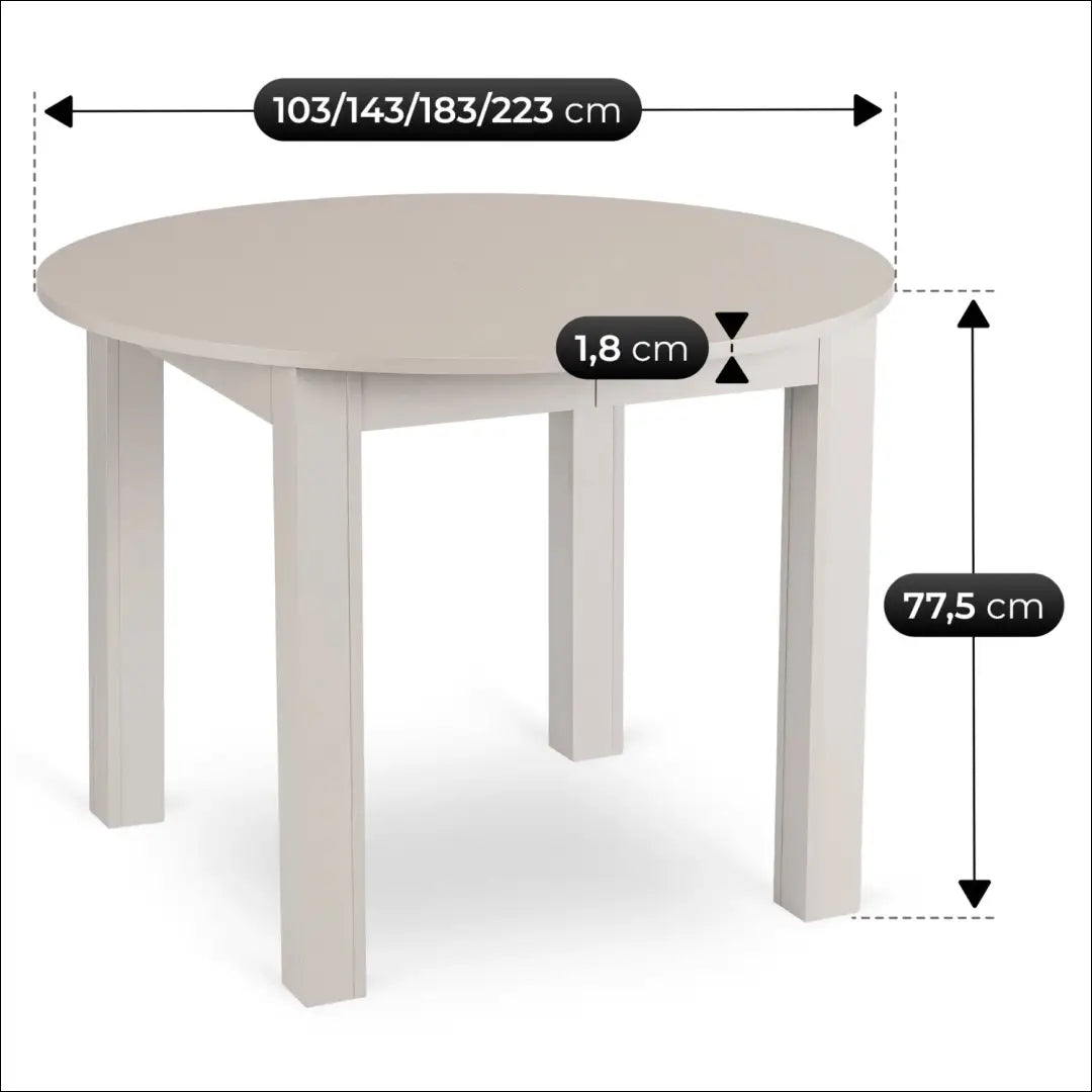 Išskleidžiamas stalas 103–223 cm kašmyras TE2611 - €314 Save 15% __label:Pristatymas 5-14 d.d., Newelite Naujausi