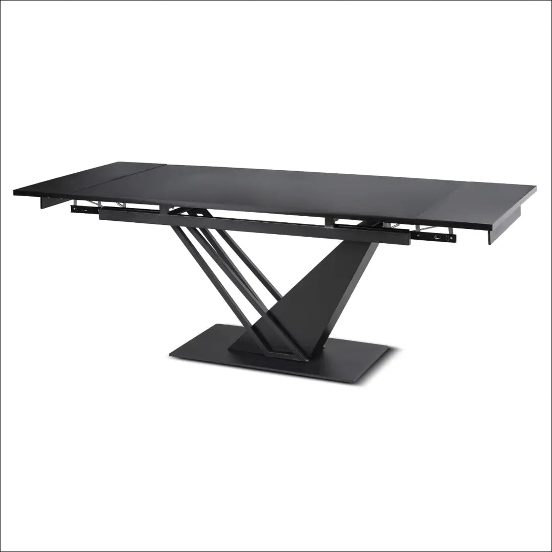 Išskleidžiamas stalas 160–220 cm MDF juodas TE2464 - €529 Save 15% __label:Pristatymas 5-14 d.d., Newelite Naujausi