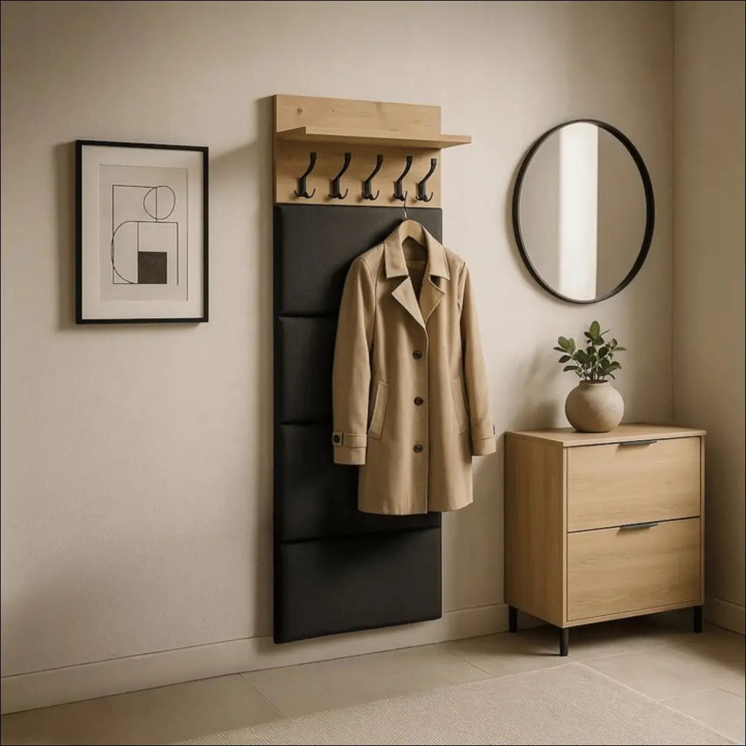 Kabykla iš MDF ąžuolo spalvos / grafito 60 cm TE786 - €175 Save 15% 100-200, __label:Pristatymas 5-14 d.d., elite,