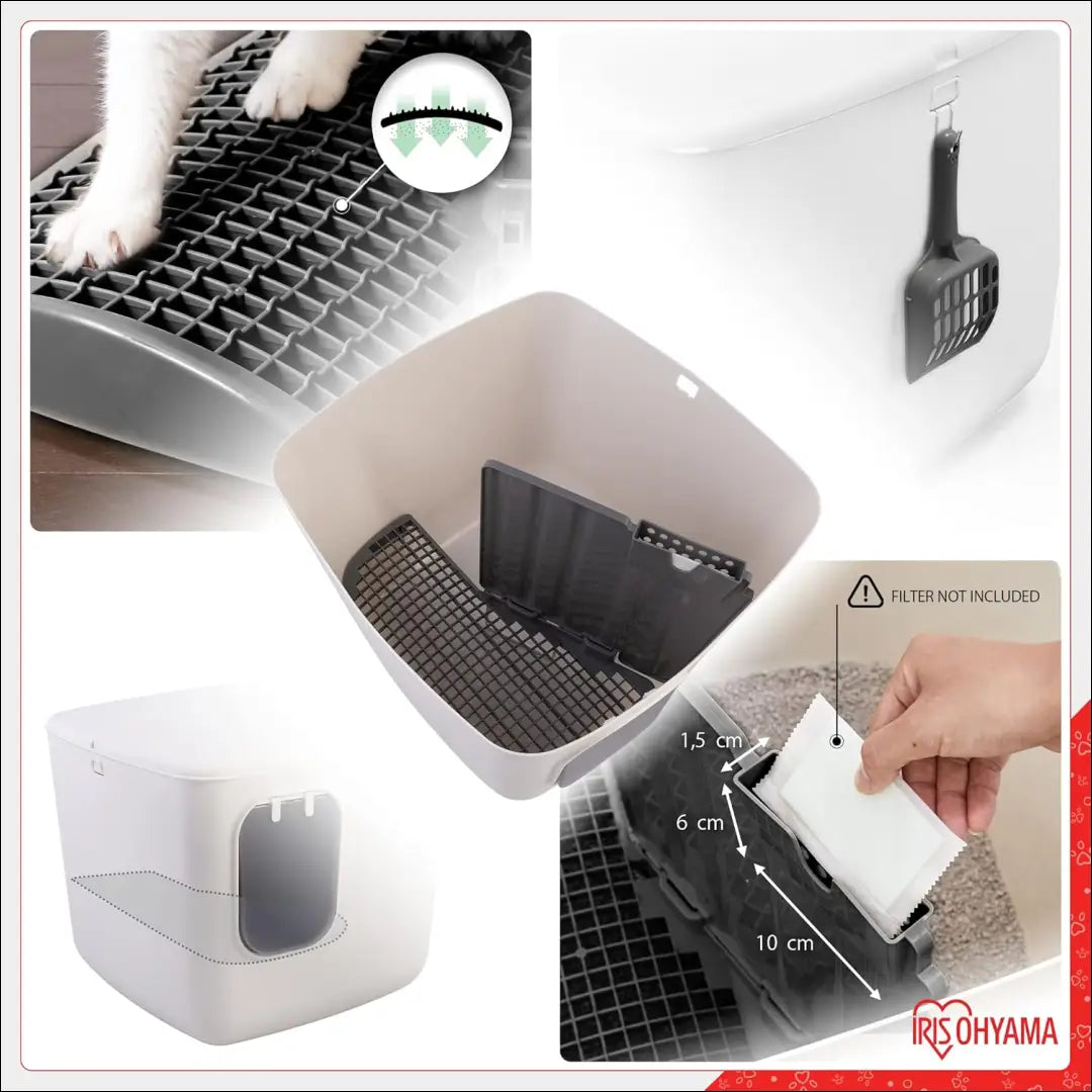 Kačių kraiko dėžė KI1390 - €99 Save 50% 50-100, __label:Pristatymas 1-2 d.d., color-balta, gyvunai, kates €50 to €100