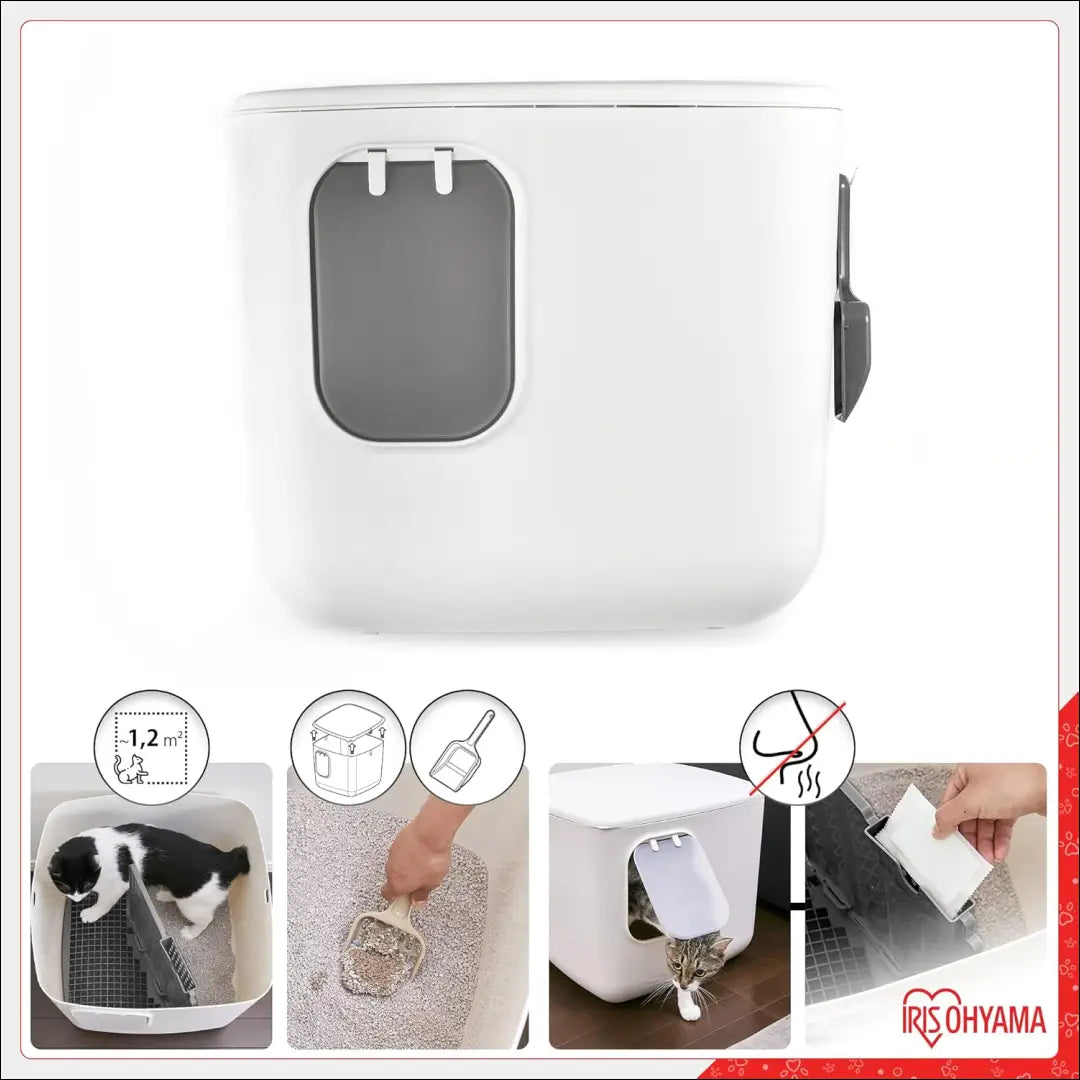 Kačių kraiko dėžė KI1390 - €99 Save 50% 50-100, __label:Pristatymas 1-2 d.d., color-balta, gyvunai, kates €50 to €100