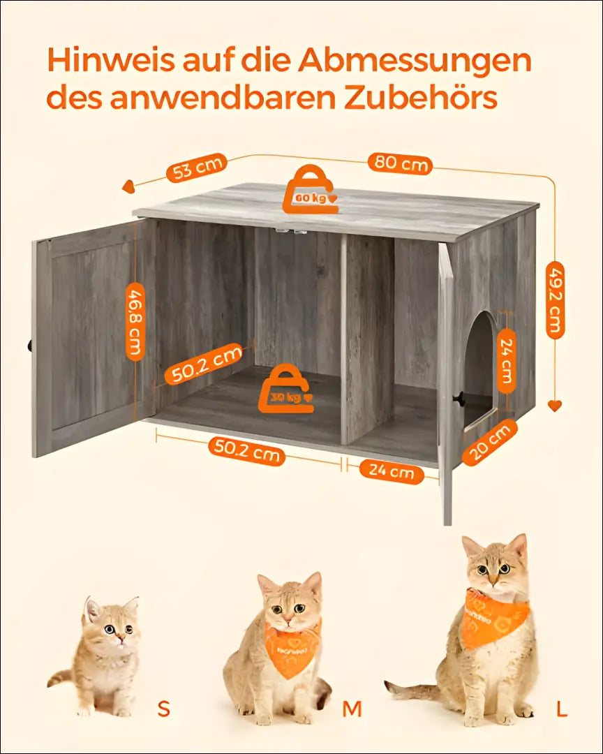 Kačių namelis SM210 - €112 Save 40% 100-200, __label:Pristatymas 5-14 d.d., gyvunai, kates, notouch30 80x53x50cm