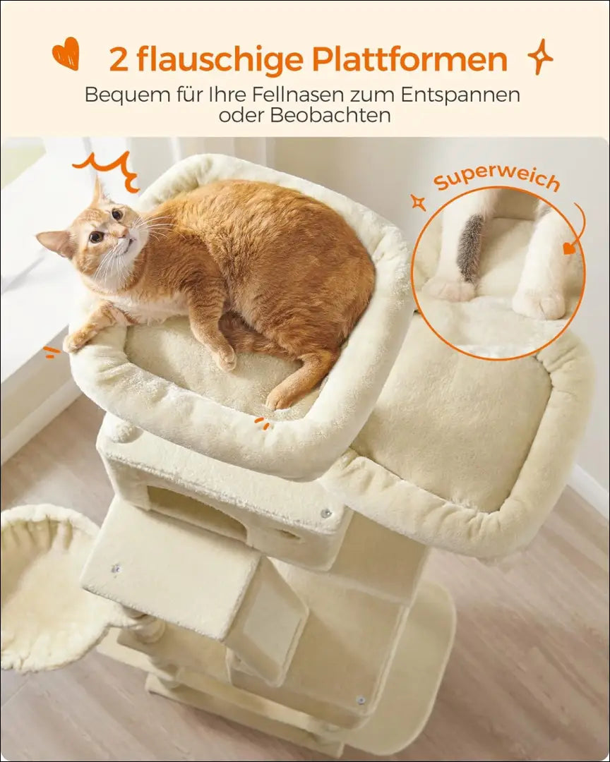 Kačių stovas draskyklė KI1380 - €154 Save 30% 100-200, __label:Pristatymas 1-2 d.d., color-smelio, gyvunai, kates €100