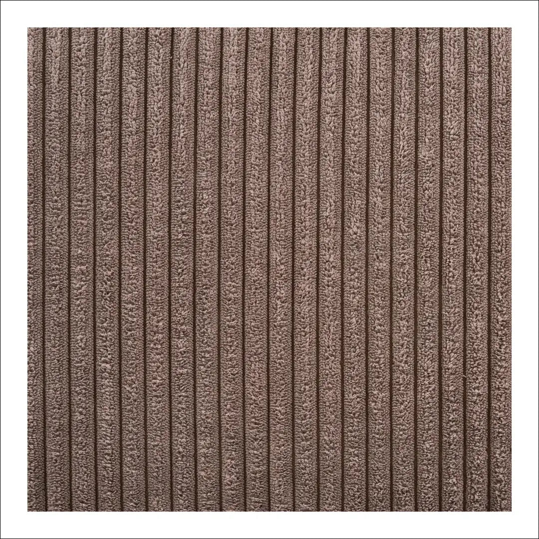 Kairinė poilsio sofa su rudu velvetiniu audiniu keturiomis pagalvėlėmis ir juodomis medinėmis kojelėmis RD207 - €1,413