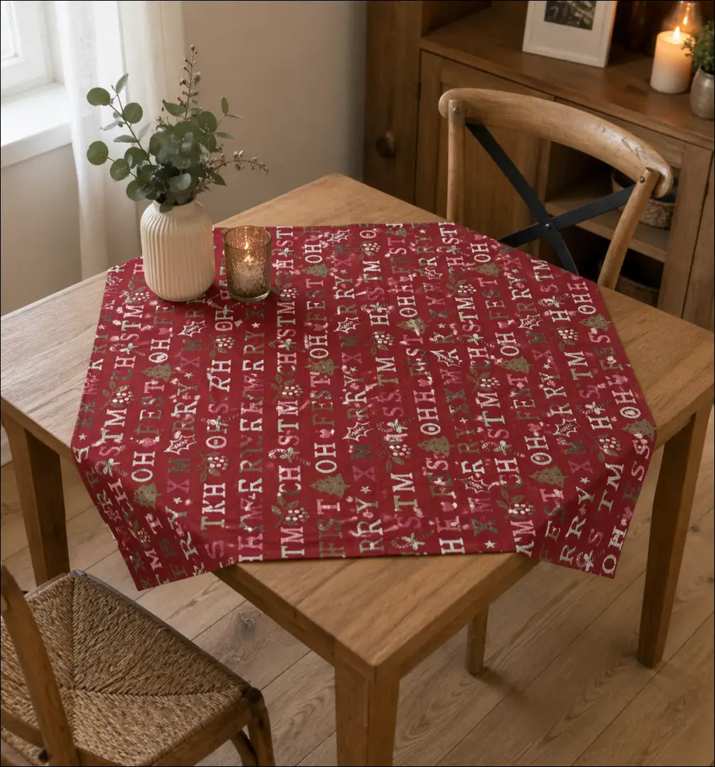Kalėdinė staltiesė DI11761 - €9 Save 75% __label:Pristatymas 1-2 d.d., color-marga, color-margas, color-raudona,