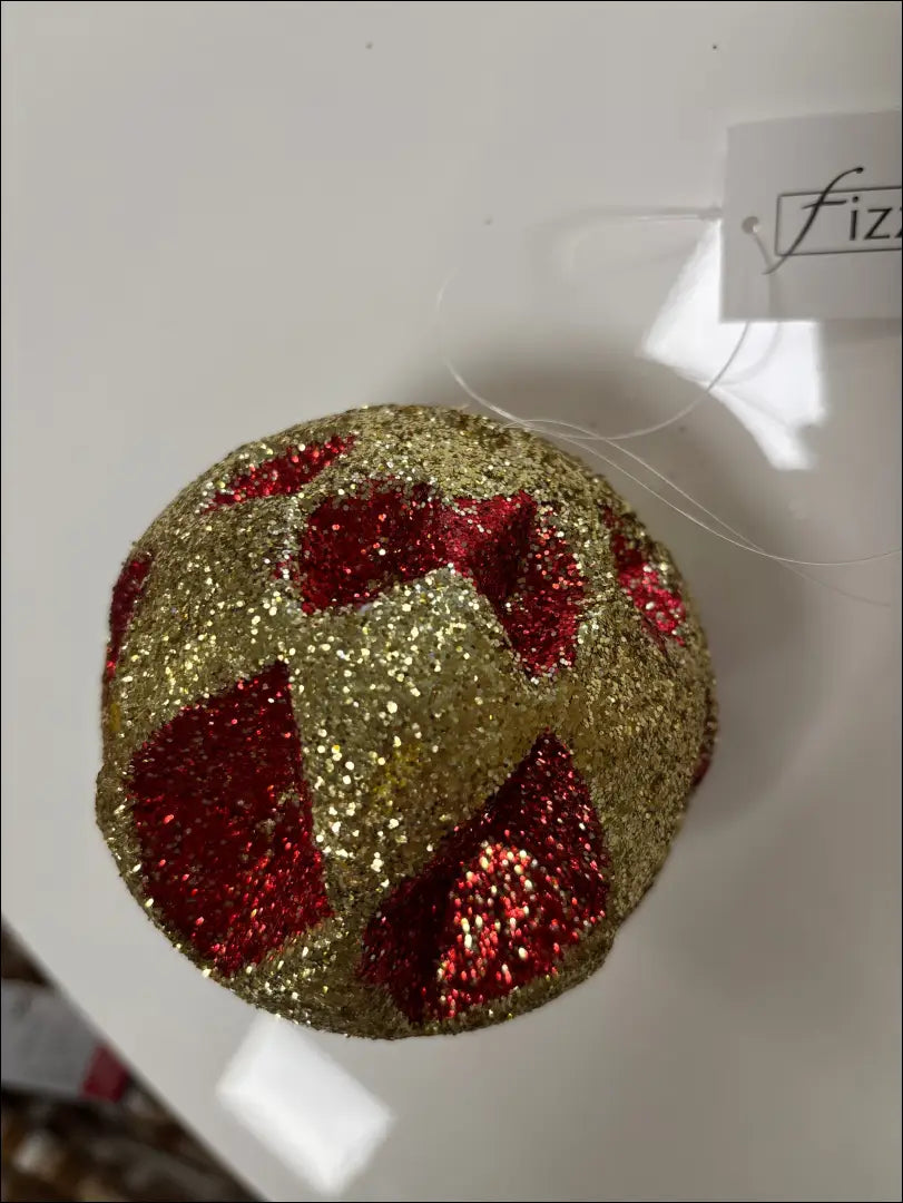 Kalėdinis žaisliukas DI10498 - €4 Save 75% __label:Pristatymas 1-2 d.d., color-auksine, color-raudona, kaledos,