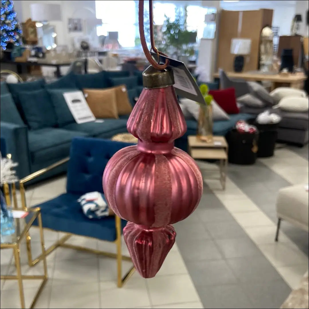 Kalėdinis žaisliukas DI4935 - €6 Save 50% __label:Pristatymas 1-2 d.d., color-rozine, kaledos, material-aksomas,