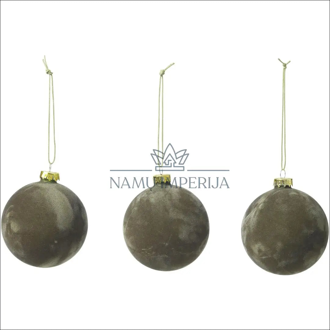 Kalėdinių aksominių burbulų komplektas (3vnt) DI4730 - €11 Save 50% __label:Pristatymas 1-2 d.d., color-zalia, kaledos,