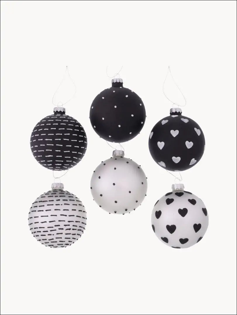 Kalėdinių burbulų komplektas (12vnt) DI4726 - €35 Save 50% 25-50, __label:Pristatymas 1-2 d.d., color-juoda,