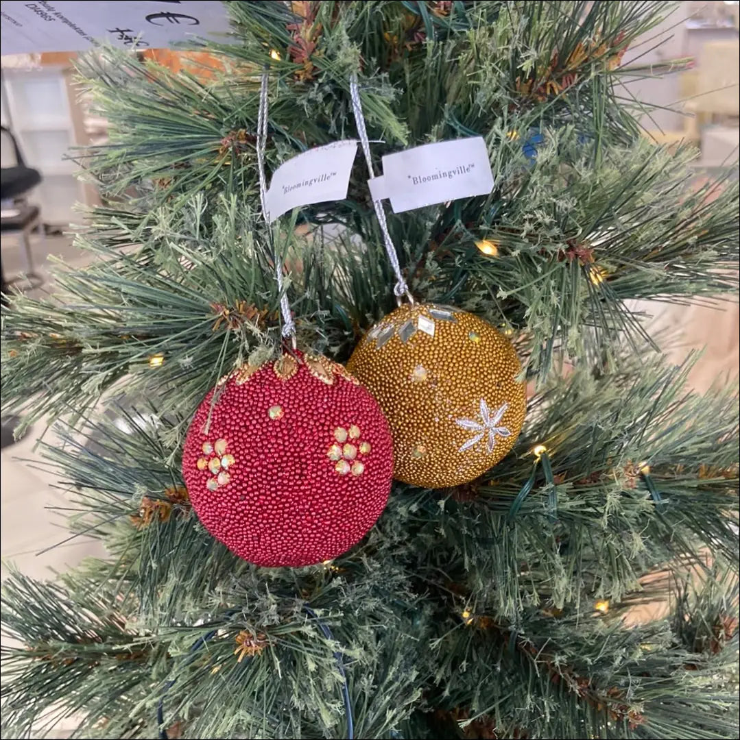 Kalėdinių burbulų komplektas (2vnt) DI4965 - €7 Save 50% __label:Pristatymas 1-2 d.d., color-auksine, color-geltona,