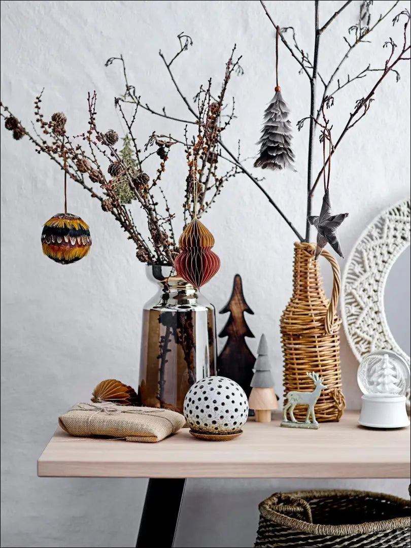 Kalėdinių burbulų komplektas (4vnt) DI4745 - €20 Save 50% __label:Pristatymas 1-2 d.d., color-ruda, color-smelio,