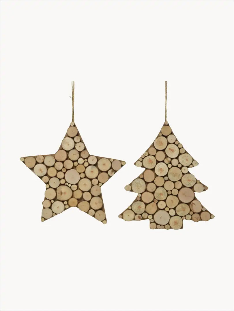 Kalėdinių žaisliukų komplektas (2vnt) DI4772 - €10 Save 50% __label:Pristatymas 1-2 d.d., color-ruda, kaledos,
