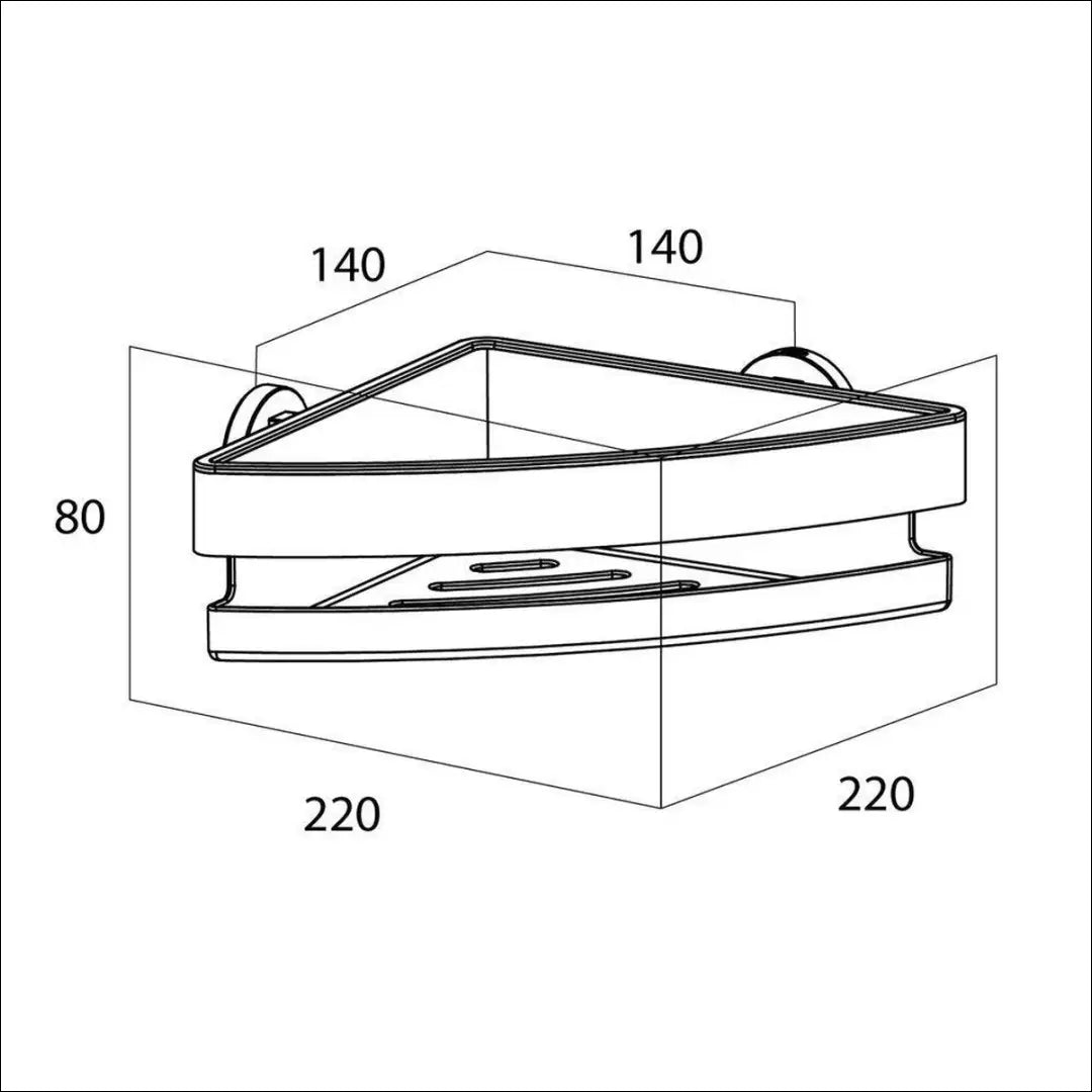 Kampinė dušo lentyna DA0090 - €37 Save 50% 25-50, __label:Pristatymas 1-2 d.d., vonios-aksesuarai, vonios-kambarys €25