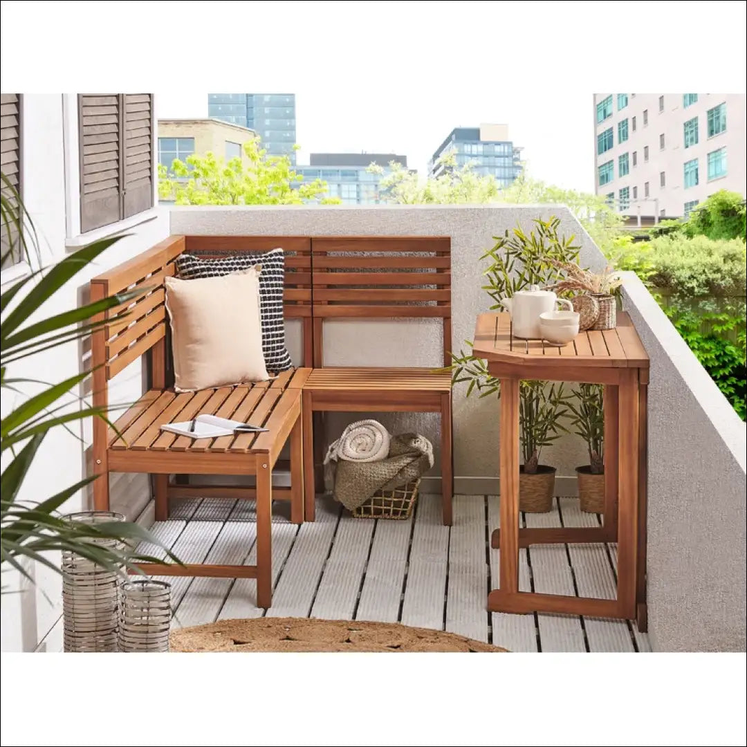 Kampinė medinė kėdė LI556 - €55 Save 50% 50-100, __label:Pristatymas 1-2 d.d., color-ruda, kedes-valgomojo, lauko