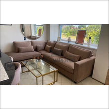 Įkelti vaizdą į galerijos rodinį, Kampinė sofa MI328 - €1,145 Save 10% color-ruda, color-smelio, kampai, material-aksomas, material-poliesteris

