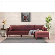 Įkelti vaizdą į galerijos rodinį, Kampinė sofa MI496 - €1,200 Save 50% color-raudona, kampai, material-gobelenas, minksti, over-200 Virš €200

