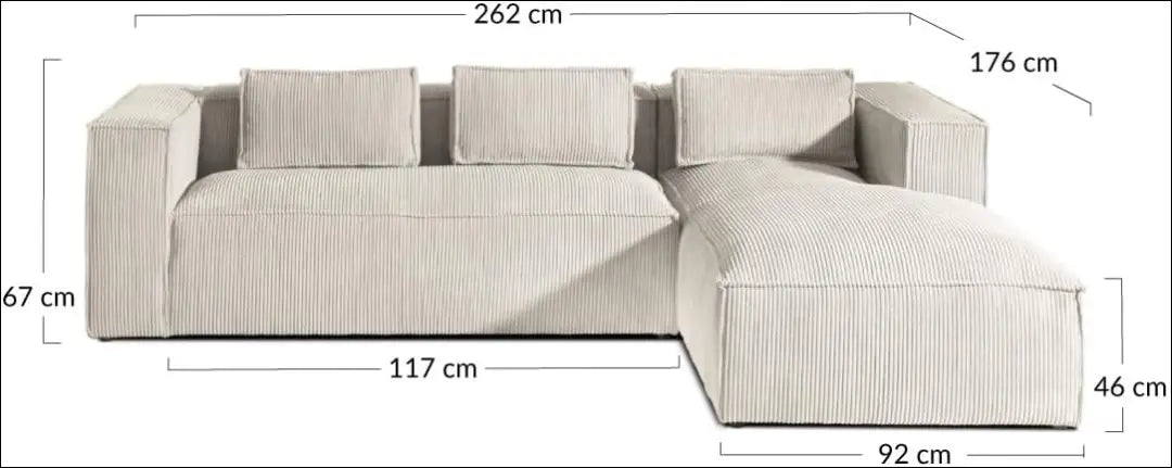 Kampinė sofa MI773 - €552 Save 60% __label:Pristatymas 1-2 d.d., color-smelio, kampai, material-poliesteris, minksti