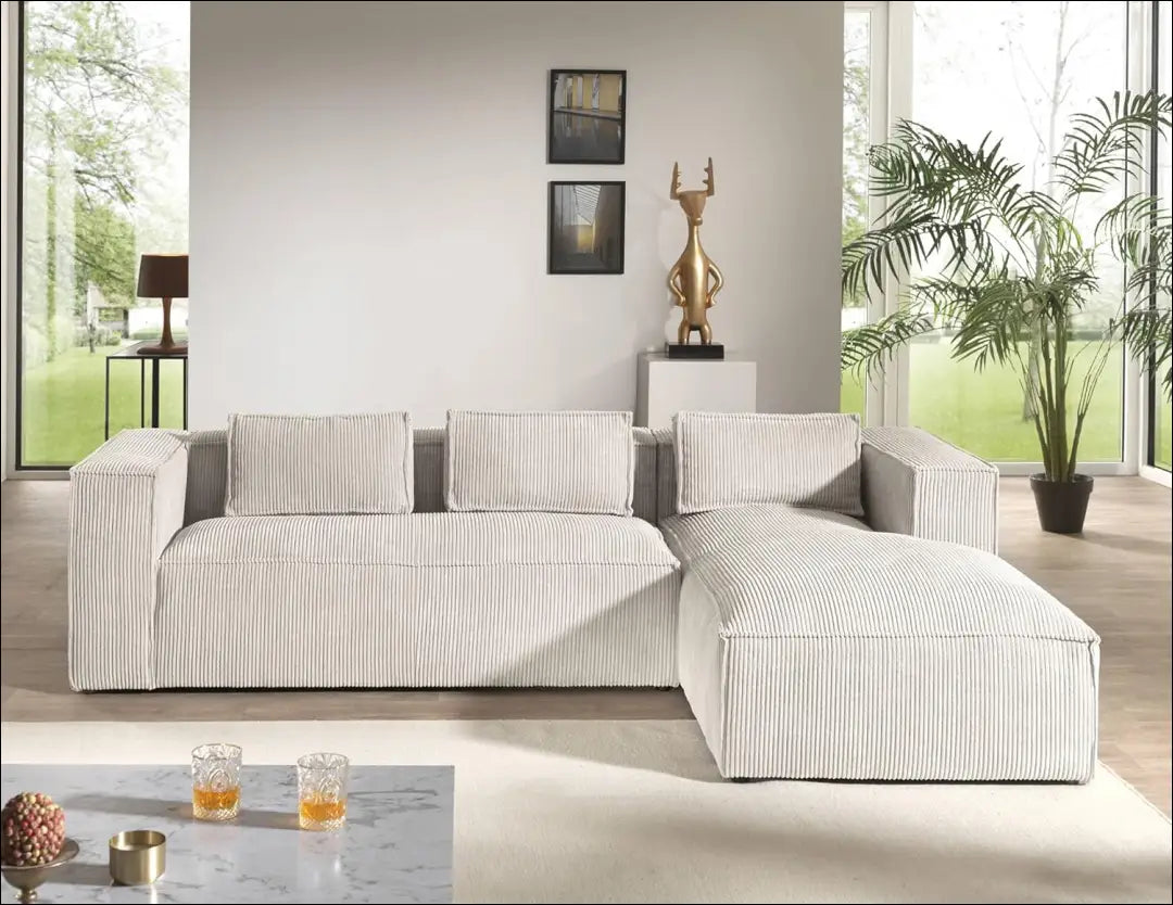 Kampinė sofa MI773 - €552 Save 60% __label:Pristatymas 1-2 d.d., color-smelio, kampai, material-poliesteris, minksti