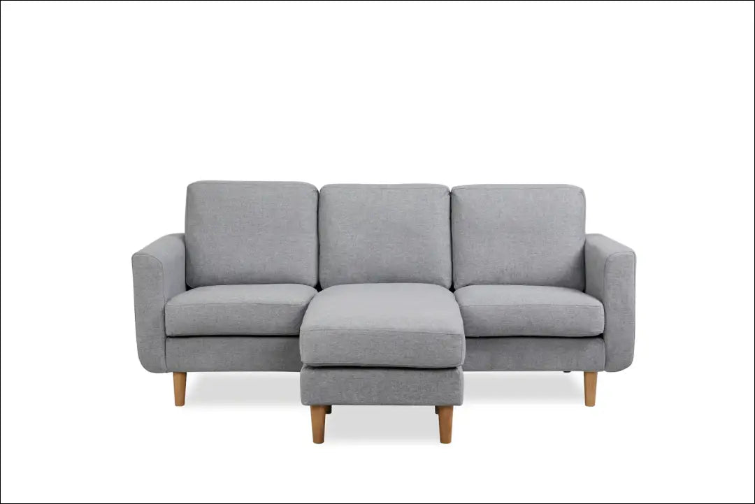 Kampinė sofa MI802 - €395 Save 50% __label:Pristatymas 1-2 d.d., color-pilka, geras, material-gobelenas, minksti Virš