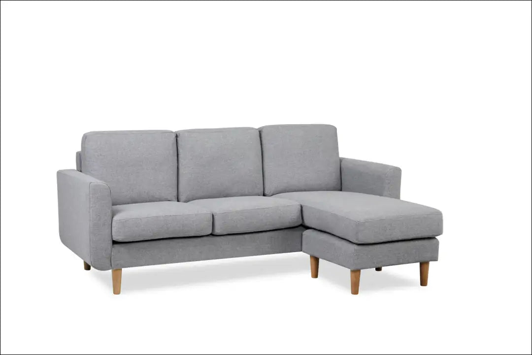 Kampinė sofa MI802 - €395 Save 50% __label:Pristatymas 1-2 d.d., color-pilka, geras, material-gobelenas, minksti Virš