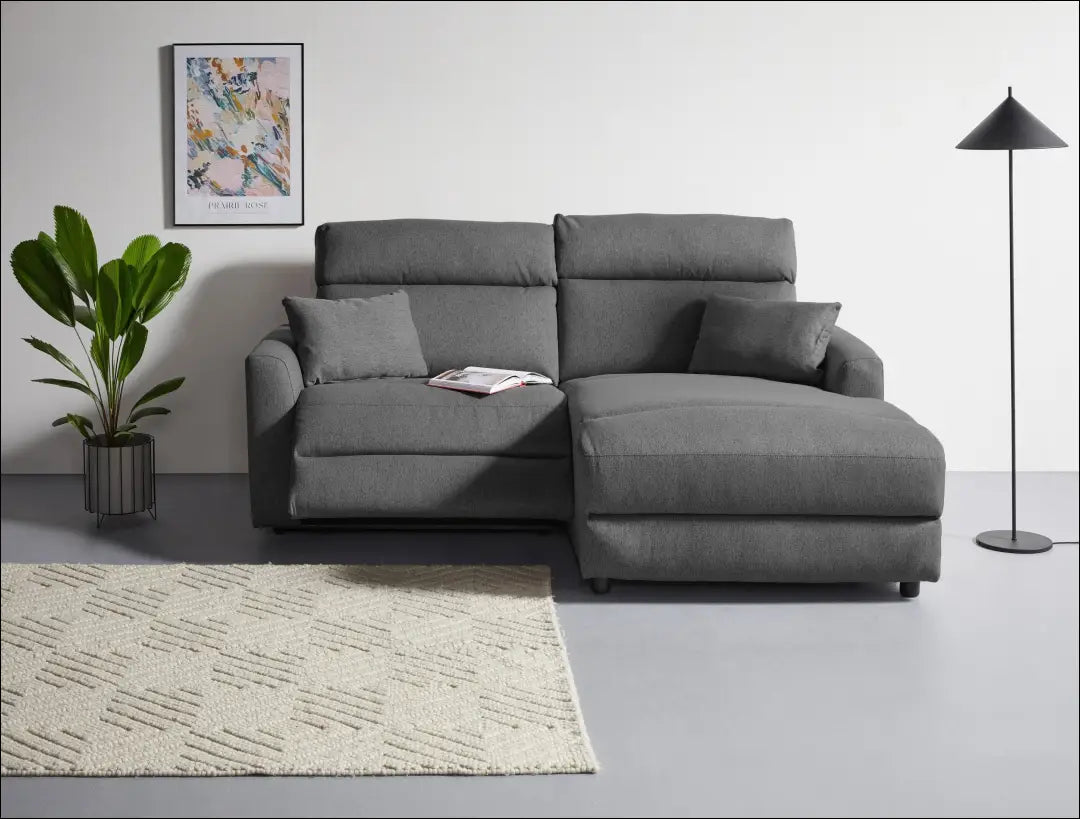 Elektra valdoma kampinė sofa MI912 - €650 Save 50% __label:Pristatymas 1-2 d.d., color-pilka, kampai,