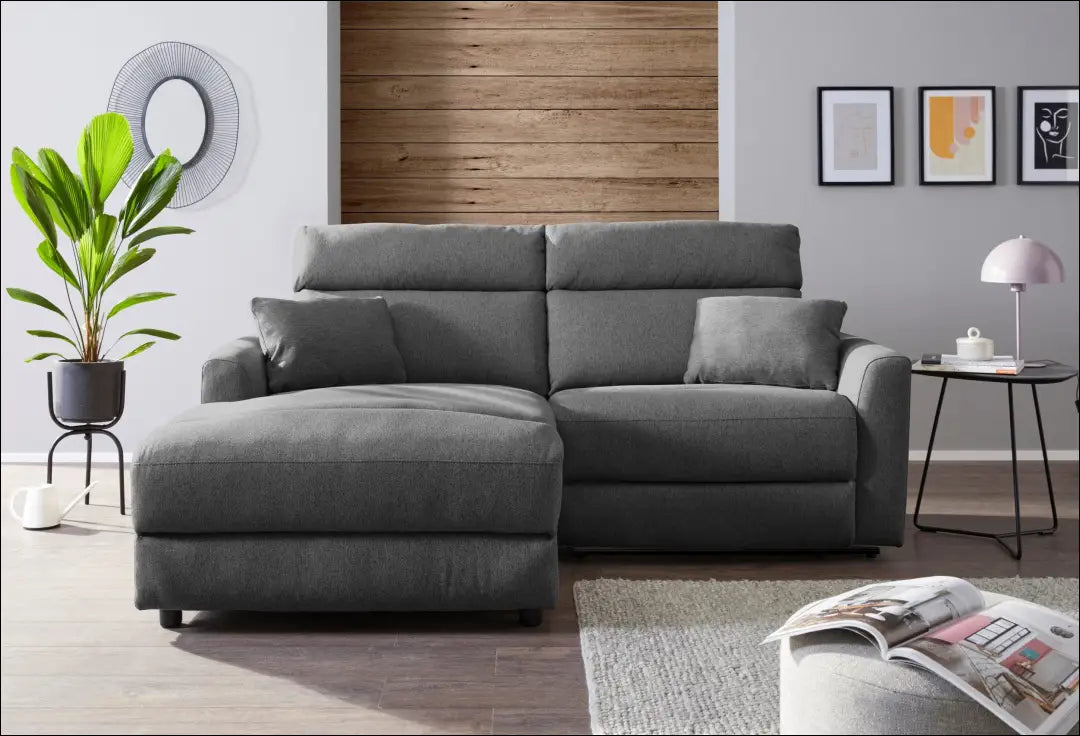 Kampinė sofa MI923 - €495 Save 50% __label:Pristatymas 1-2 d.d., color-pilka, material-poliesteris, minksti, over-200