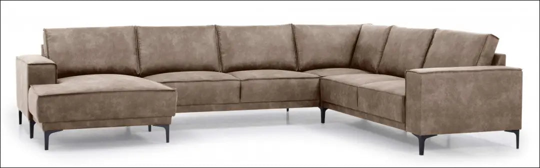 Kampinė sofa MI931 - €900 Save 55% __label:Pristatymas 1-2 d.d., color-ruda, color-Taupe, material-poliesteris,