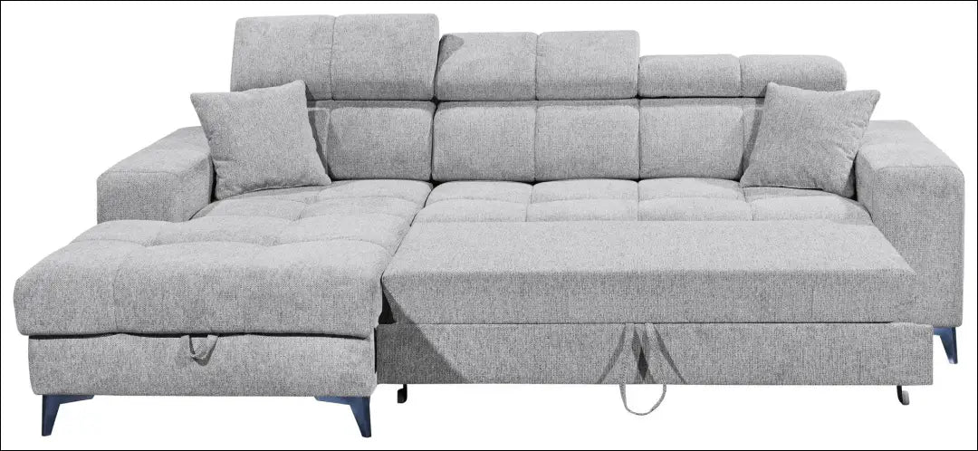 Kampinė sofa su miegama funkcija MI878 - €900 Save 50% __label:Pristatymas 1-2 d.d., color-pilka, kampai,