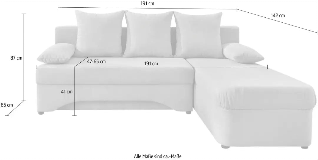 Kampinė sofa su miegama funkcija MI880 - €340 Save 50% __label:Pristatymas 1-2 d.d., color-pilka, kampai,