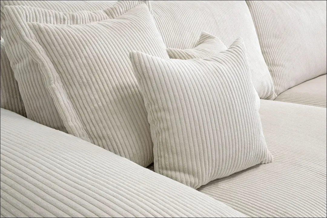 Kampinė velvetinė sofa MI887 - €850 Save 50% __label:Pristatymas 1-2 d.d., color-kremas, kampai, material-poliesteris,