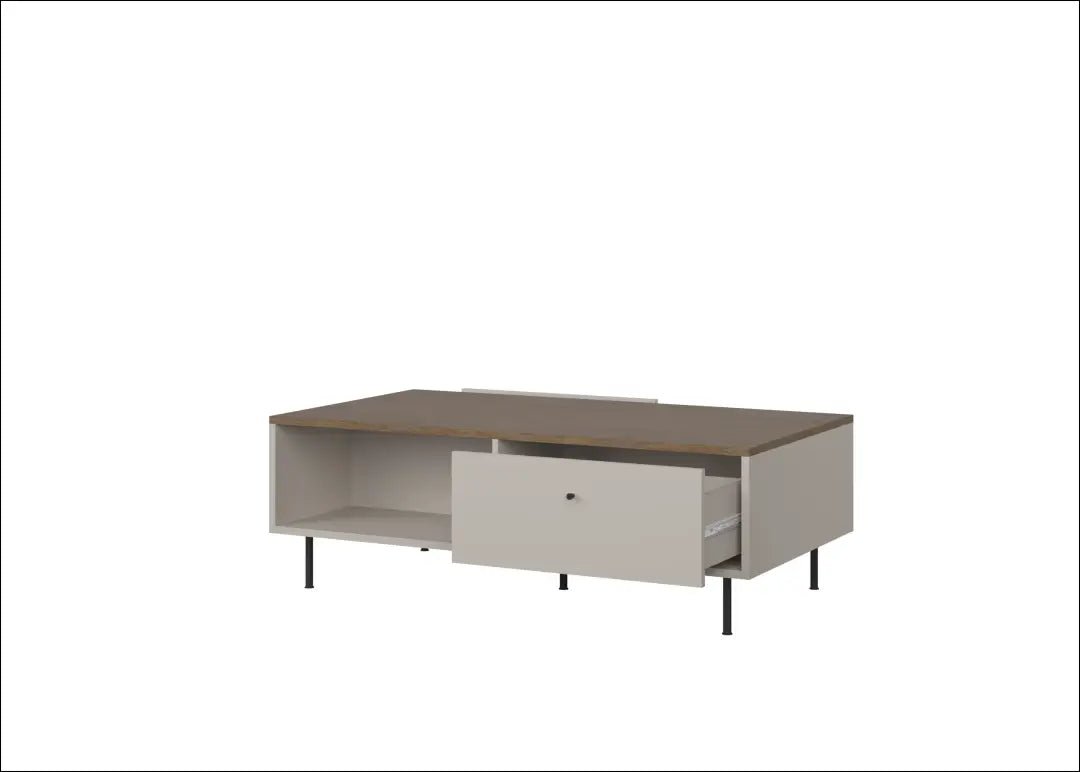 Kavos staliukas kašmyro spalvos su 2 stalčiais KM008 - €145 Save 15% 100-200, __label:Pristatymas 5-14 d.d., uzsakomi