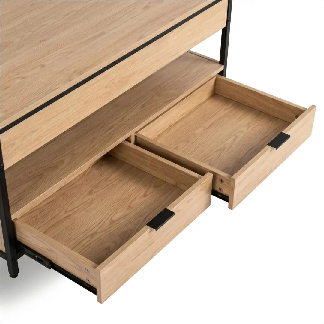 Kavos staliukas 100 cm ąžuolo spalvos/juodas TE2529 - €134 Save 15% __label:Pristatymas 5-14 d.d., Newelite Naujausi