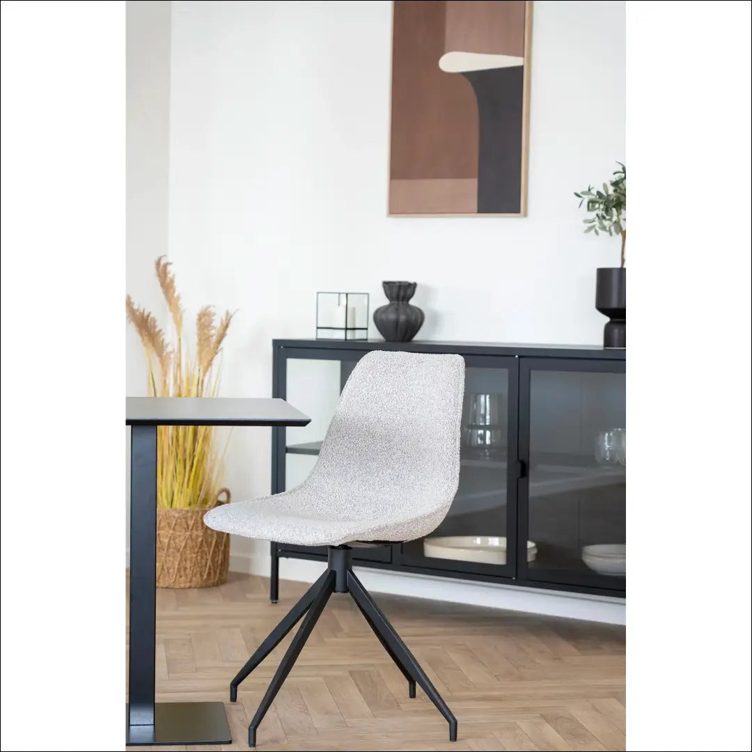 Kavos staliukas melaminas tamsaus akmens imitacija juodo metalo pagrindas 70x70x75 cm RD451 - €211 Save 15%