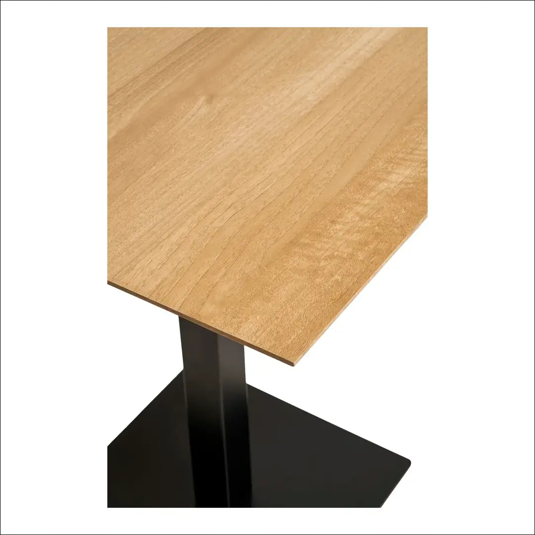 Kavos staliukas melamino spalvos natūralus juodo metalo pagrindas 70x70x75 cm RD450 - €211 Save 15% __label:Pristatymas