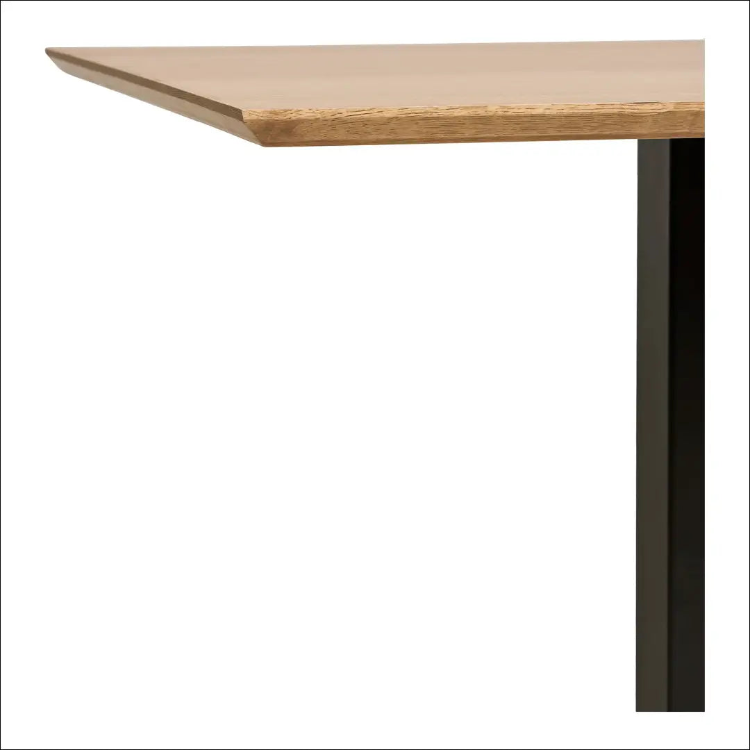 Kavos staliukas melamino spalvos natūralus juodo metalo pagrindas 70x70x75 cm RD450 - €211 Save 15% __label:Pristatymas