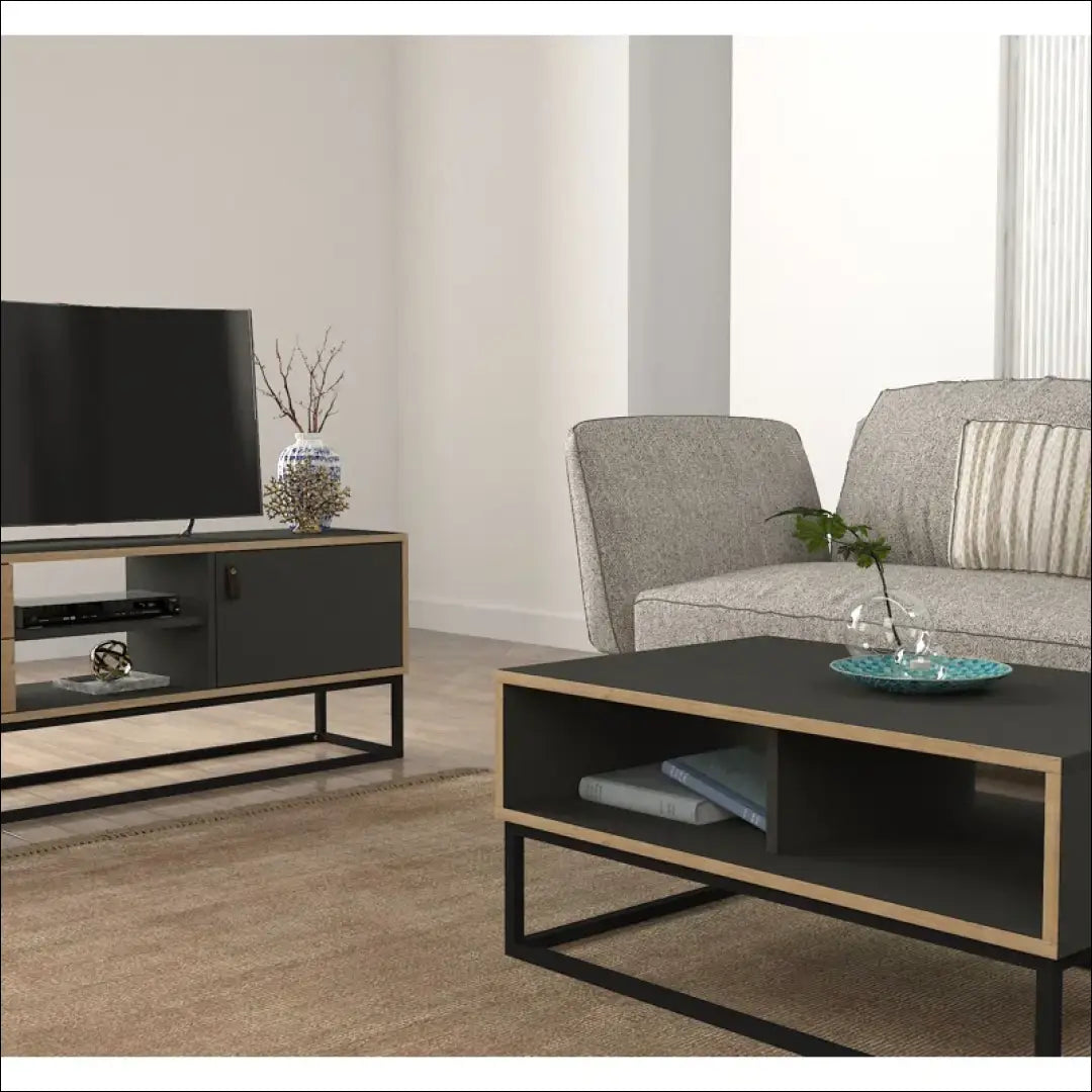 Kavos staliukas SI1595 - €98 Save 55% 50-100, __label:Pristatymas 1-2 d.d., color-pilka, color-ruda, kavos-staliukai