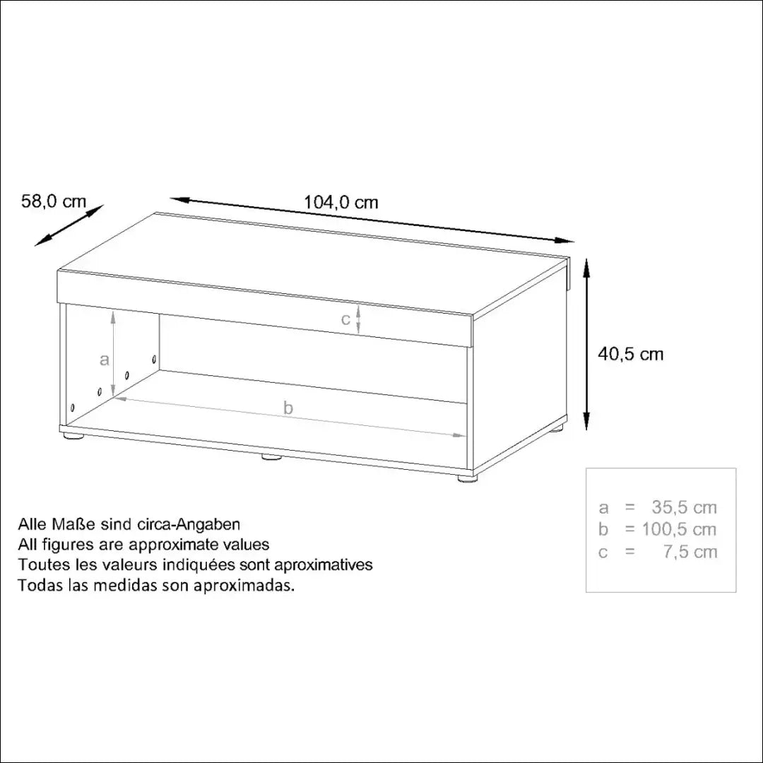 Kavos staliukas SI1749 - €84 Save 55% 50-100, __label:Pristatymas 1-2 d.d., color-balta, color-juoda, kavos-staliukai