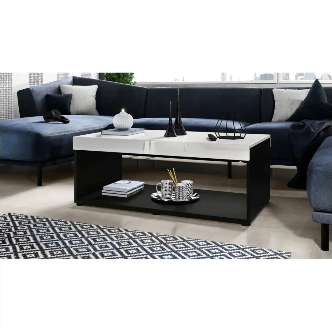 Kavos staliukas SI1749 - €84 Save 55% 50-100, __label:Pristatymas 1-2 d.d., color-balta, color-juoda, kavos-staliukai