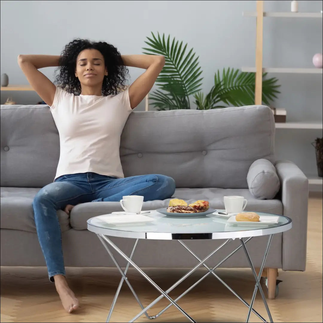 Kavos staliukas SI1874 - €80 Save 55% 50-100, __label:Pristatymas 1-2 d.d., color-balta, color-sidabrine,