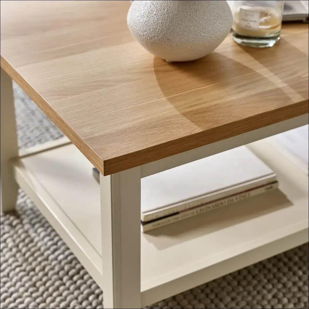 Kavos staliukas SI1890 - €149 Save 50% 100-200, __label:Pristatymas 1-2 d.d., color-kremas, color-ruda, kavos-staliukai